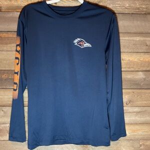 Colosseum Navy Blue Long Sleeve Dri Fit UTSA Roadrunners Shirt Youth Size XL  20